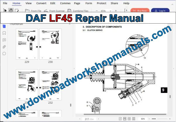 DAF LF45 Repair Manual